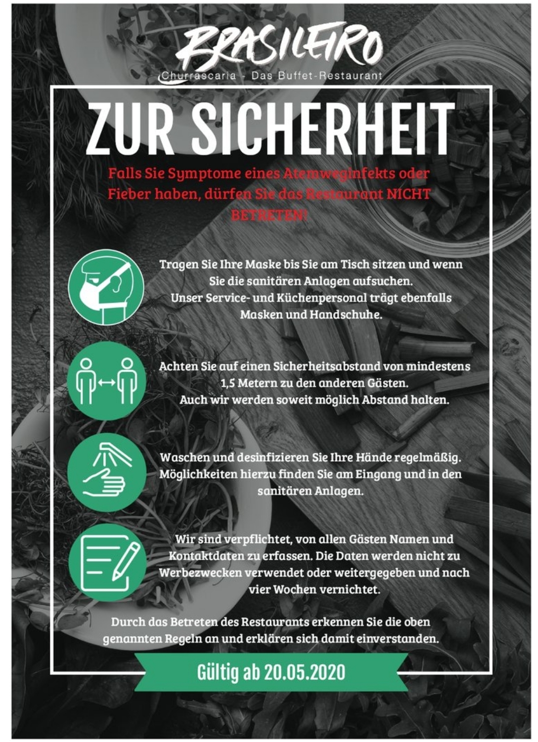 Plakat Sicherheit